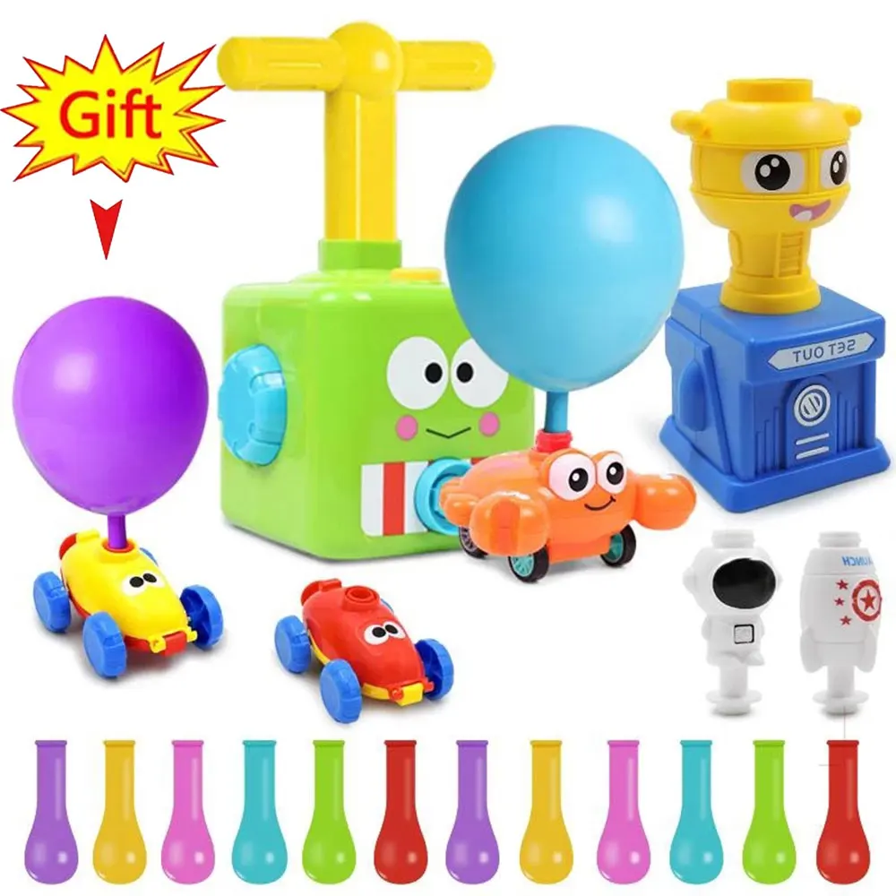 

Cute Balloon Powered Car Balloon Launcher Science Experiment Toy Educational and Fun Early Childhood Education Toy for Children