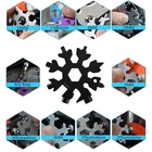 Универсальный ключ 18 в 1 в виде снежинки отвертка многофункциональный инструмент для кемпинга автомобиля на открытом воздухе гаечный ключ шестигранный ключ Llave шестигранный ключ для снега