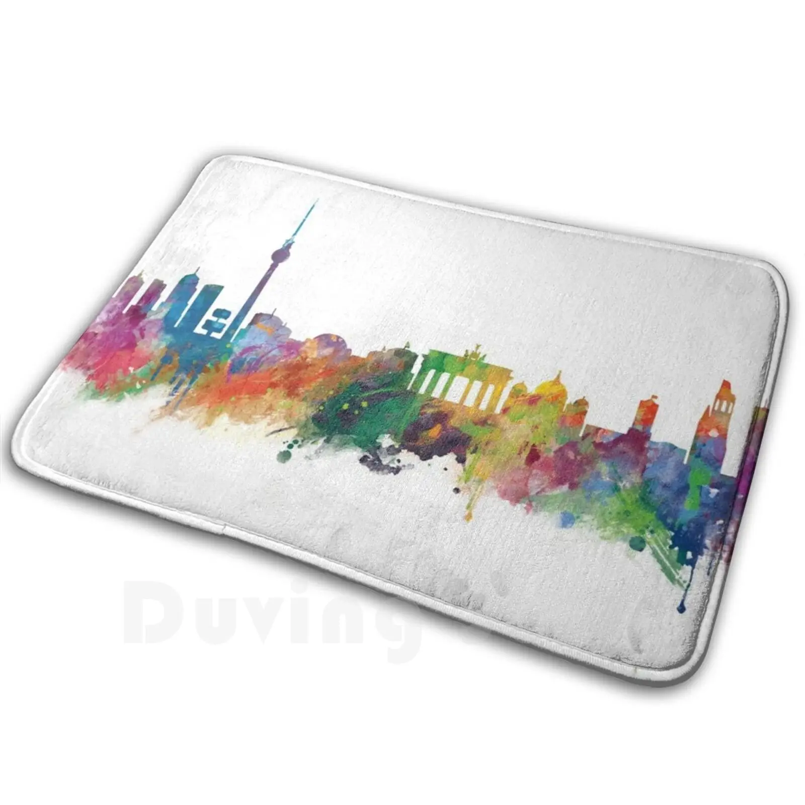 

Berlin Carpet Mat Rug Cushion Soft Berlin Germany Berlin Skyline Landscape Silhouette City Berlin Cityscape Europe