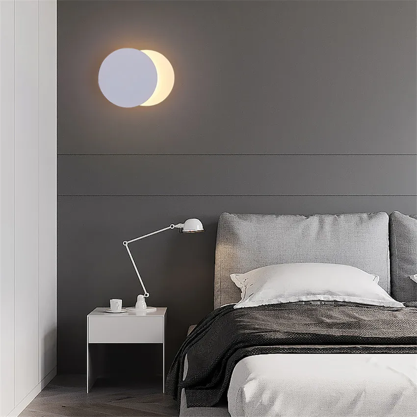 Творческий Eclipse Настенные светильники Современные Спальня прикроватные бра