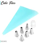 8 шт. силиконовые кондитерского мешка советы Кухня DIY глазурь крем для многоразовый кондитерский сумки насадка комплект торт декоративные инструменты Инструменты для выпечки