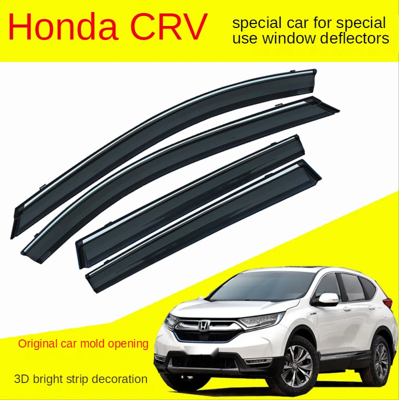 

Dedicated to 2007-2011 2012-2016 2017-2021 CRV car window rain eyebrow new exterior electroplating sequin rain cover