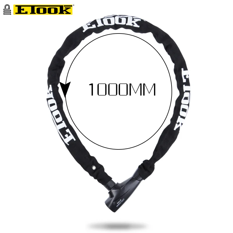 Цепной замок Etook для горного и дорожного велосипеда удлиненный