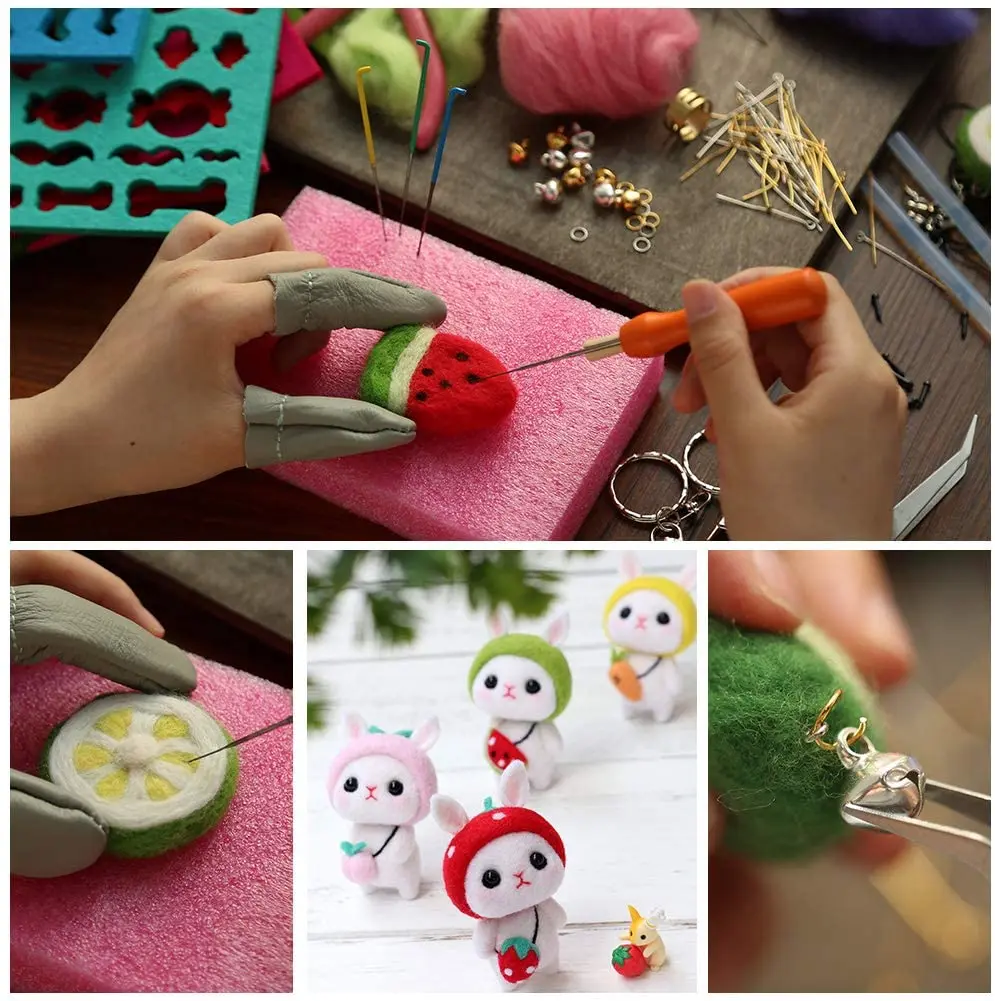 Набор игл для вязания LMDZ 50 цветов Шерсть-ровинг с волоконной шерстью | Дом и сад