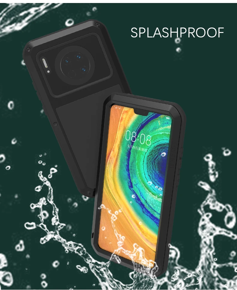 Gorilla glass) для huawei P30 Pro P20 Lite металлический защитный противоударный чехол для huawei mate 30 чехол алюминиевый водонепроницаемый чехол Nova 3E