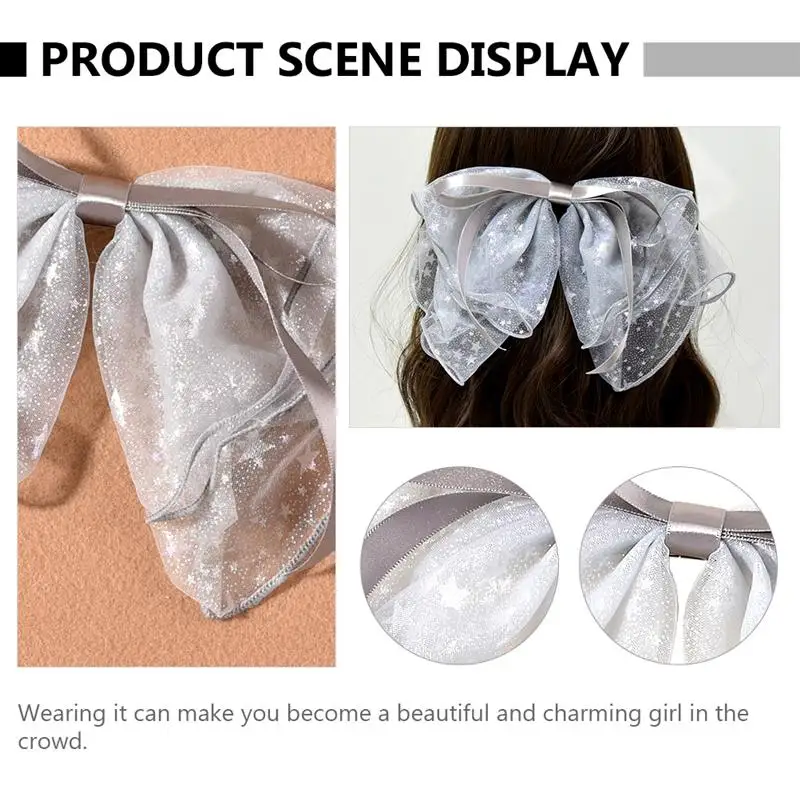 

Bow Hair Clip Exquisite Spring Hairpin Headdress Hair Decoration Accessories