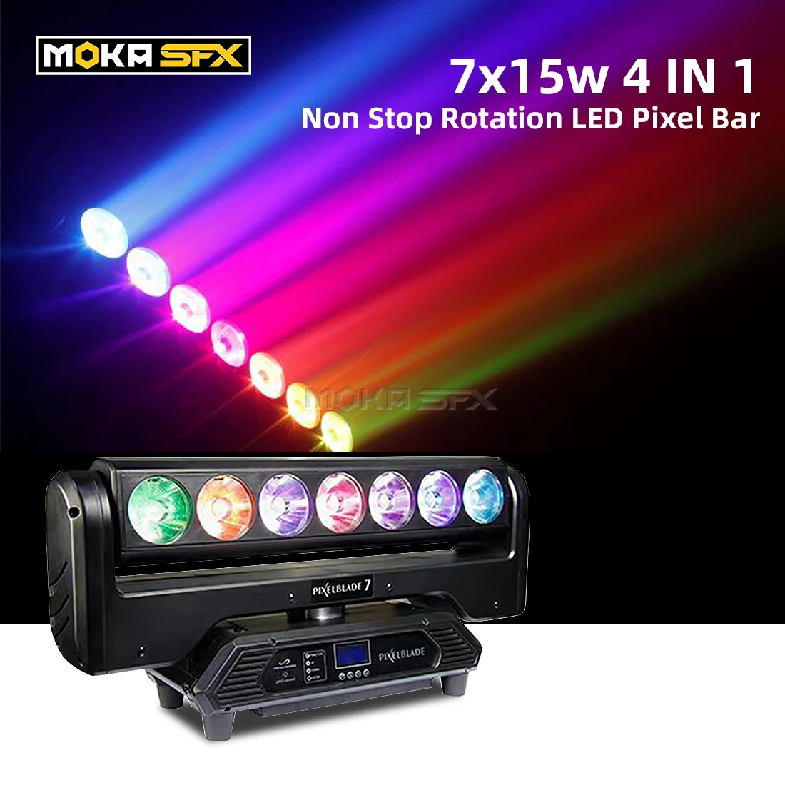 

Светодиодный светильник Spider Lyre Beam Moving Head Wash 7x15 Вт RGBW 4в1 с движущейся головкой Spider для дискотеки Dj DMX светильник-проектор