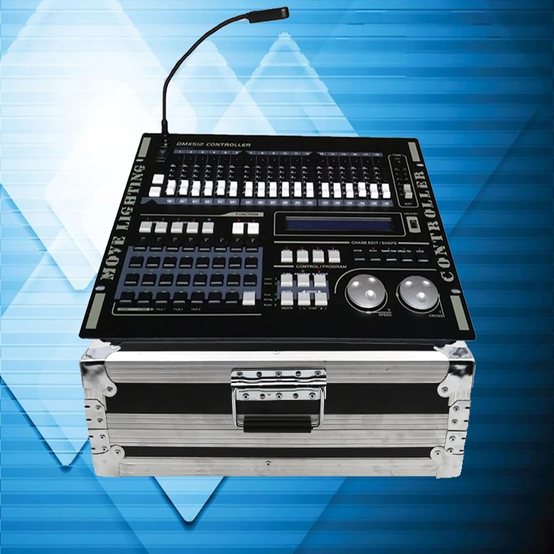 Hot Sale Professional 512 DMX Controller Flycase Stage Light DMX512 Master Console Flight Box Use For Led Par Beam Moving Head | Лампы и