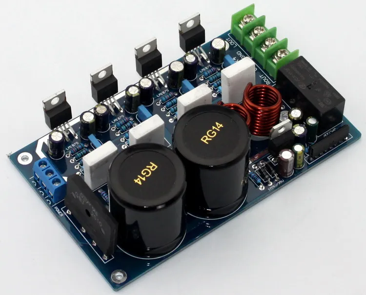 Breeze HIFI LM1875 50 Вт + 2 0 канальная параллельная Плата усилителя с защитной схемой C1237 BTL
