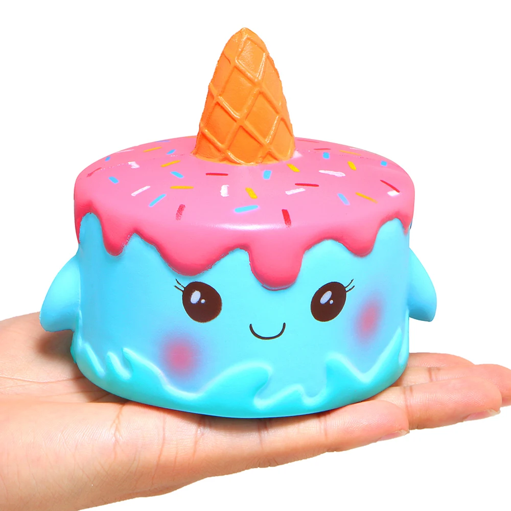 Kawaii милый кот Мороженое Мягкий ароматизированный мягкий Единорог молоко jumbo медленно поднимающийся мягкий подарок игрушки