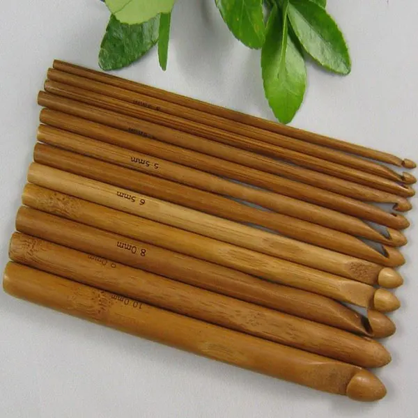 12 шт. свитер вязание круговой бамбуковой ручкой крючки крючком гладкая ткань