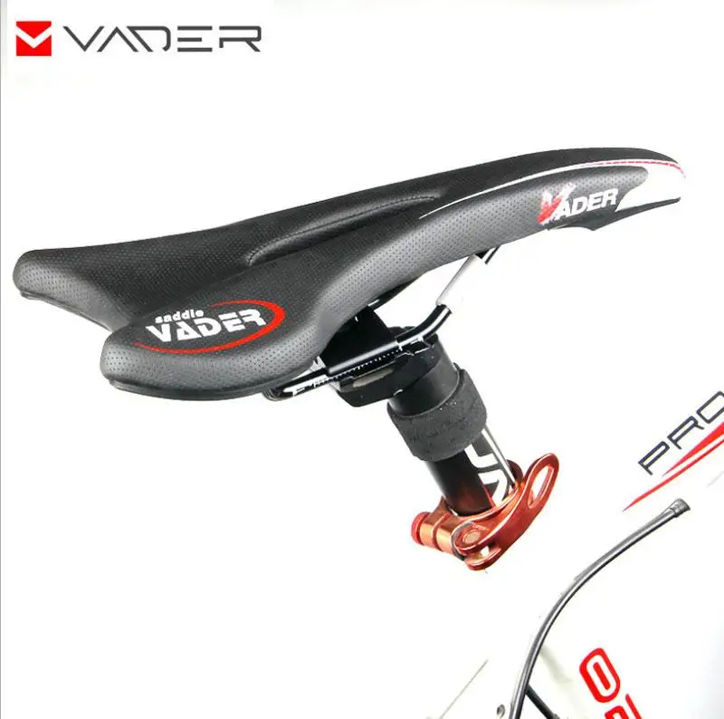 Купи Bike Saddle Vader MTB Road Bicycle PU Leather Selle Light Cycling MTB Mountain Seat Riding Saddle Seat VD-3411 за 443 рублей в магазине AliExpress