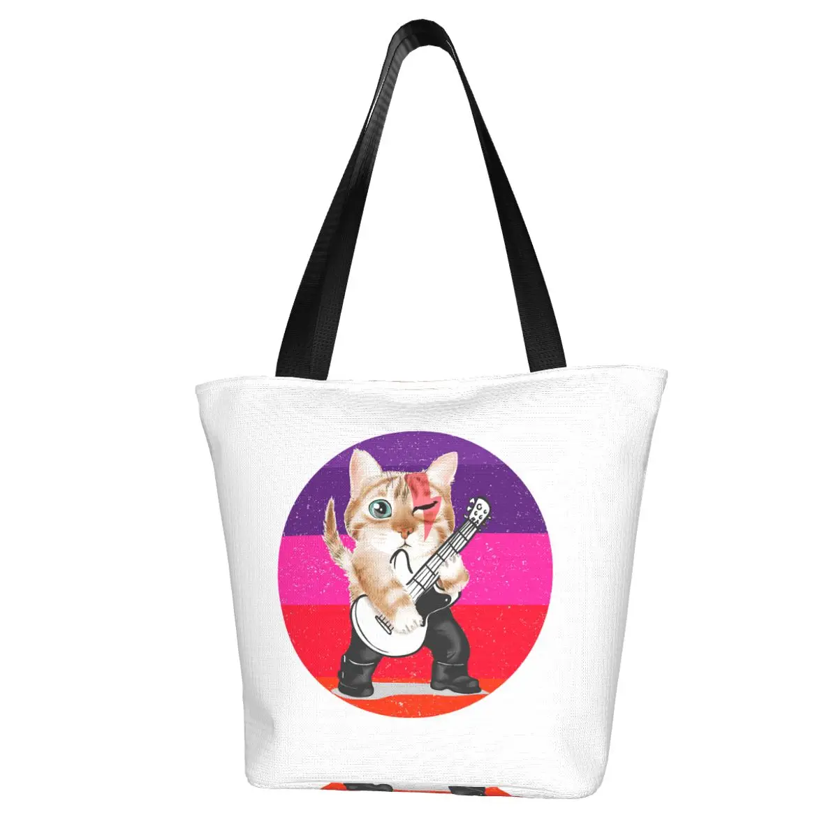 I Love My Fur Babies,cat Shopping Bag Aesthetic Cloth Outdoor Handbag Female Fashion Bags