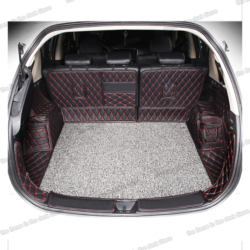 Кожаный коврик для багажника автомобиля Lsrtw2017 грузовой вкладыш Mitsubishi Outlander 2013 2014