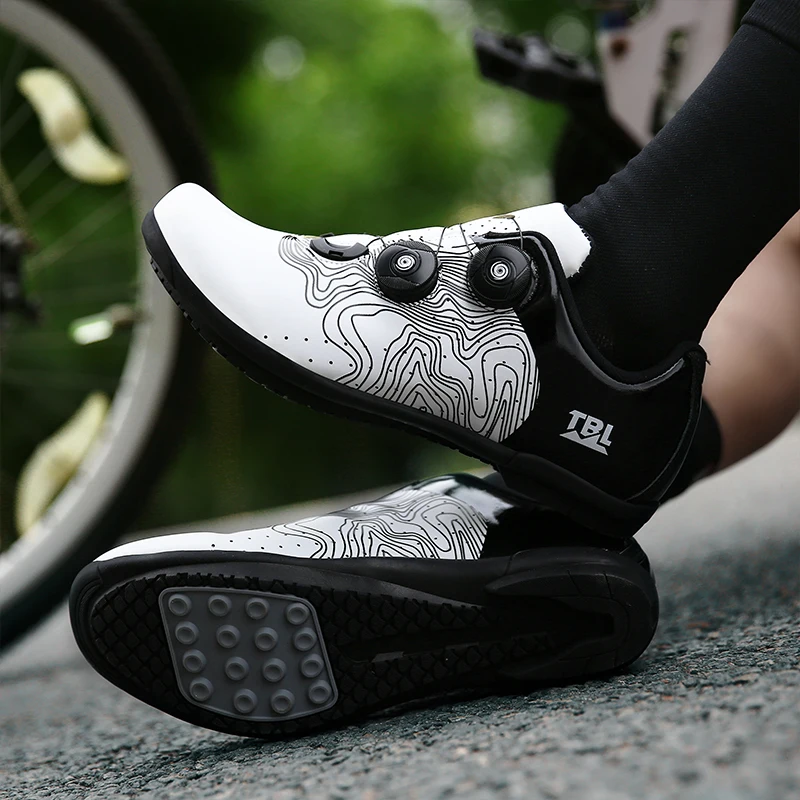 

Cycling Shoes Mountain Bike Self-locking Cycling Shoes Men And Women Lock Shoes Spinning Multicolor Large size 37-46#