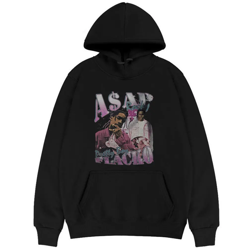 

New Rap ASAP Rocky Hoodie Tops Awesome Playboi Carti Hip Hop Hoodies Sweatshirt Men Women Oversized Fashion EU Size Streetwear
