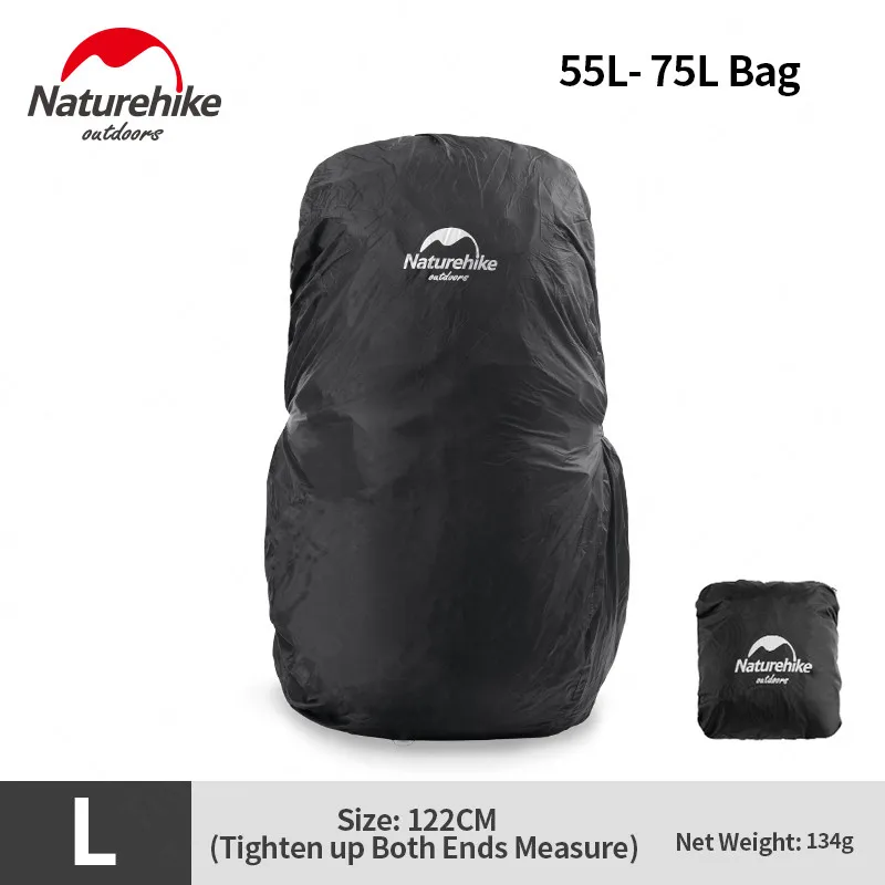 L Naturehike рюкзак с защитой от дождя нейлоновая ткань для верховой езды Пылезащитный Водонепроницаемый 35-75L туристические рюкзаки с покрытием для путешествий - Цвет: L