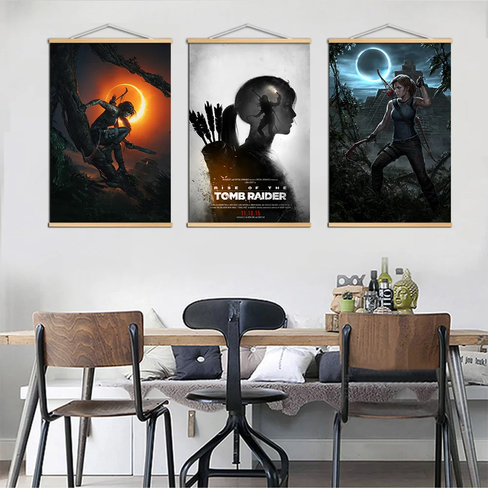 Nordic Living Kids Home Decoration Tomb Raider Game Posters and Prints Wall Art Canvas Pictures for Room Decor Canvas Painting