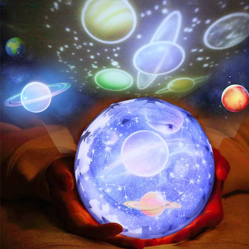 

Galaxy projector Night Light Starry Sky Planet Magic home planetarium Universe LED Colorful Rotate Flashing Star kids lamp gift