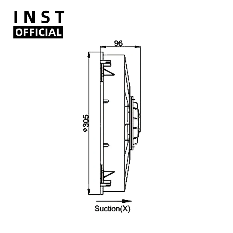 

Air Conditioning Fan AC A/C Blower Motor FOR Rectangle Diameter:305mm 12V