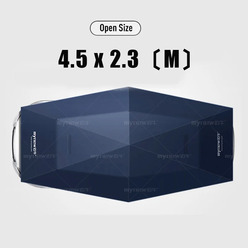 Semi Automatic Blue 450x230 см автоматический автомобильный Зонт с дистанционным управлением автоматический круглый автомобильный тент солнцезащитный навес для автомобиля открытый тент - Цвет: Semi Automatic Blue