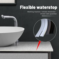 bathroom water stopper water retaining strip bendable kitchen door washing machine shower threshold water shower dam barrier