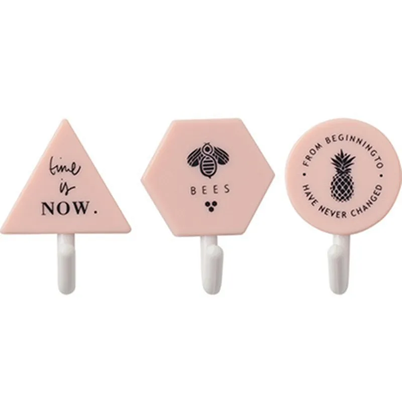 Крючок пластиковый настенный 3 шт.|Крючки для ванной| |