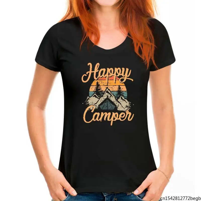 

Happy Camper Print Women's T Shirt