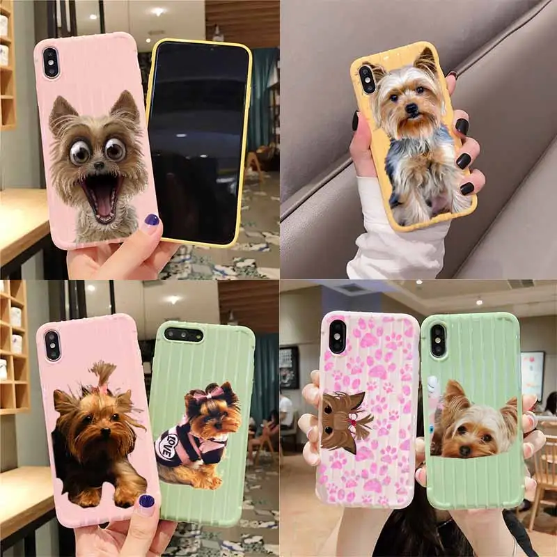 Йоркширского терьера на колесиках чемодан чехол для телефона iPhone 11 Pro Max X XS MAX 8 7 6S