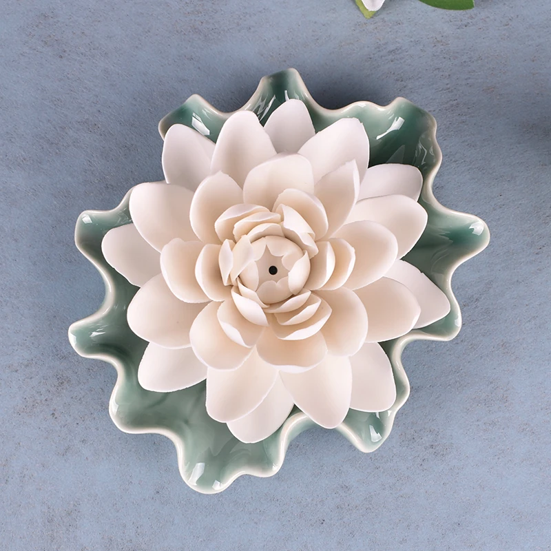 Пластина для подключения курильницы керамическая Будда подставка лотоса