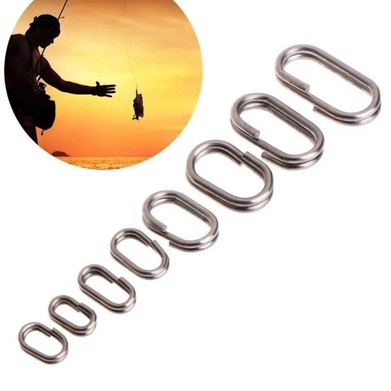 50 шт./лот стальное кольцо Раздельный зажим поворотное двойное быстрая замена