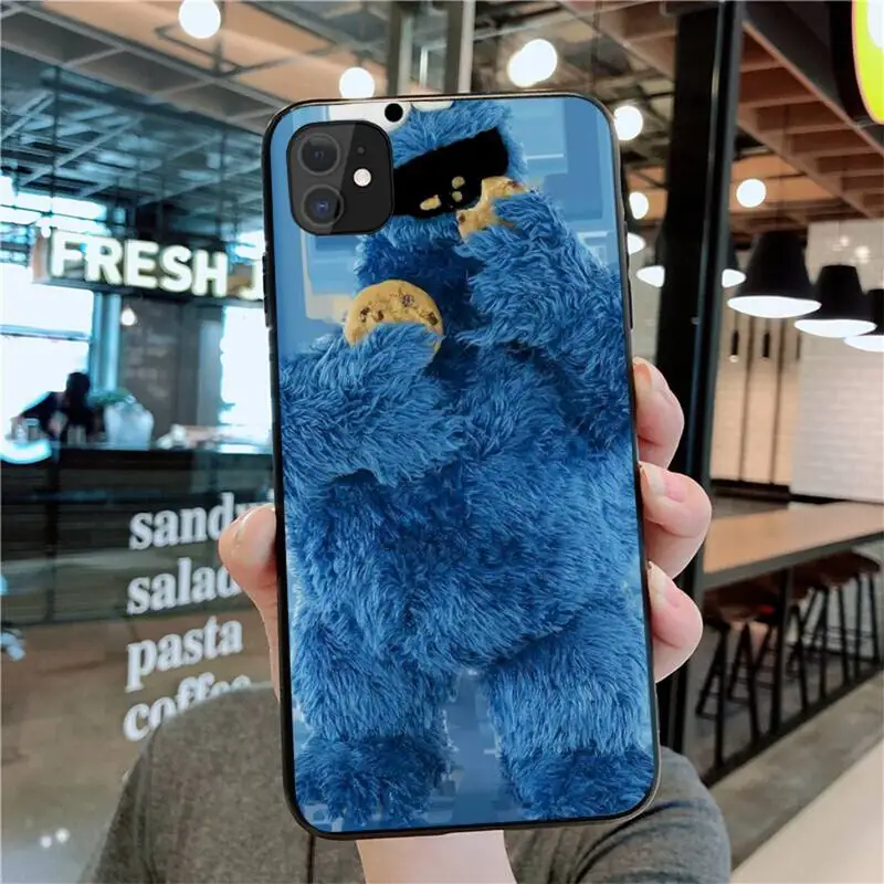 Милый мультяшный чехол HUAGETOP Elmo с изображением печенья Улица Сезам для iPhone 11 pro XS MAX