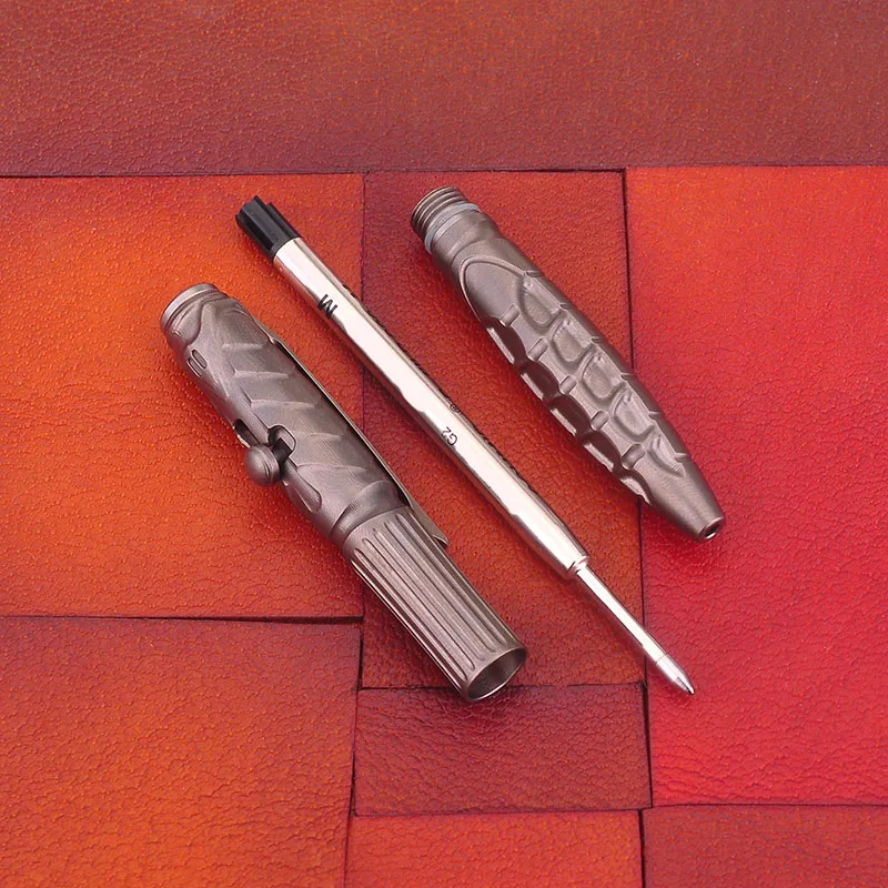 Murah EDC Titanium Alloy Pertahanan Diri Keselamatan Taktis Pena Pensil Dengan Menulis Multifungsi EDC Alat
