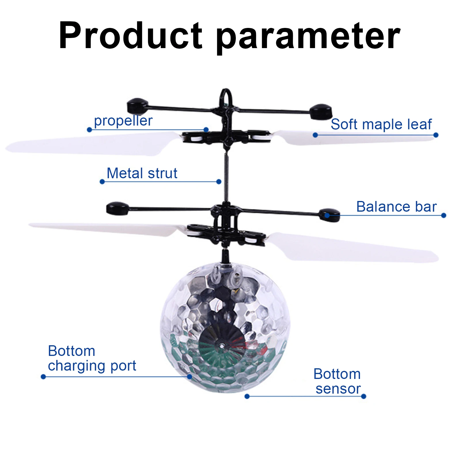 

Flying Ball RC Toys For Kids Glow Balls Hand Mini Drones Flying Toy Helicopter With Rechargeable Quadcopter Novelty attractive