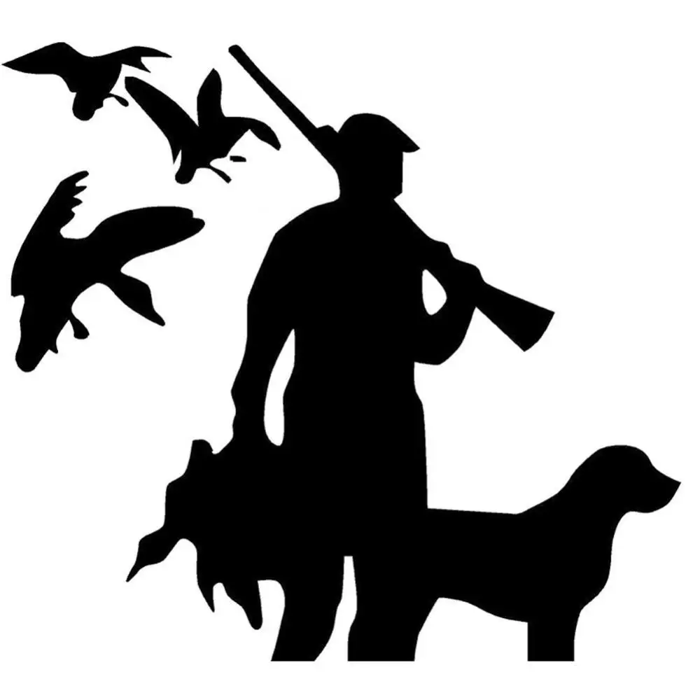 

Hunting Dog Bird Car Styling Decorative Stickers Reflective Auto Decals Decor Car Stickers