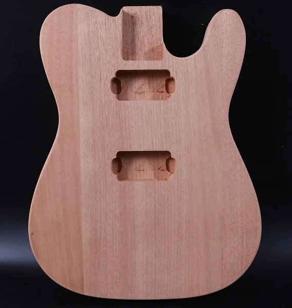 mahogany made Diy Telecaster стиль электрогитара корпус из красного дерева незавершенный кленовый топ - Цвет: mahogany made