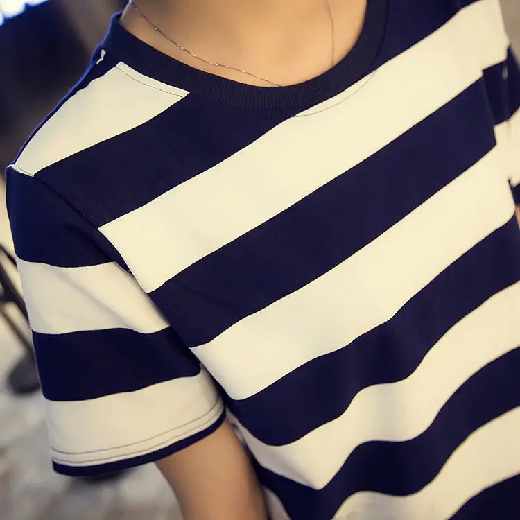 

2020 summer new striped short sleeve T-shirt for female students