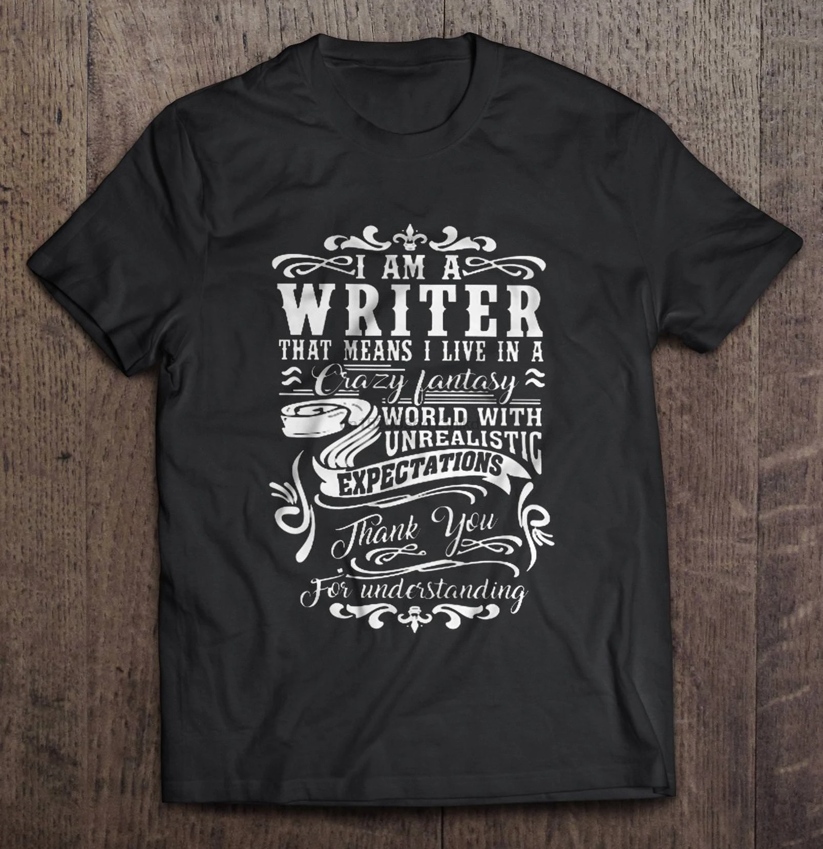 Мужская футболка I Am A Writer That означает что я живу в сумасшедшем Фэнтези мире