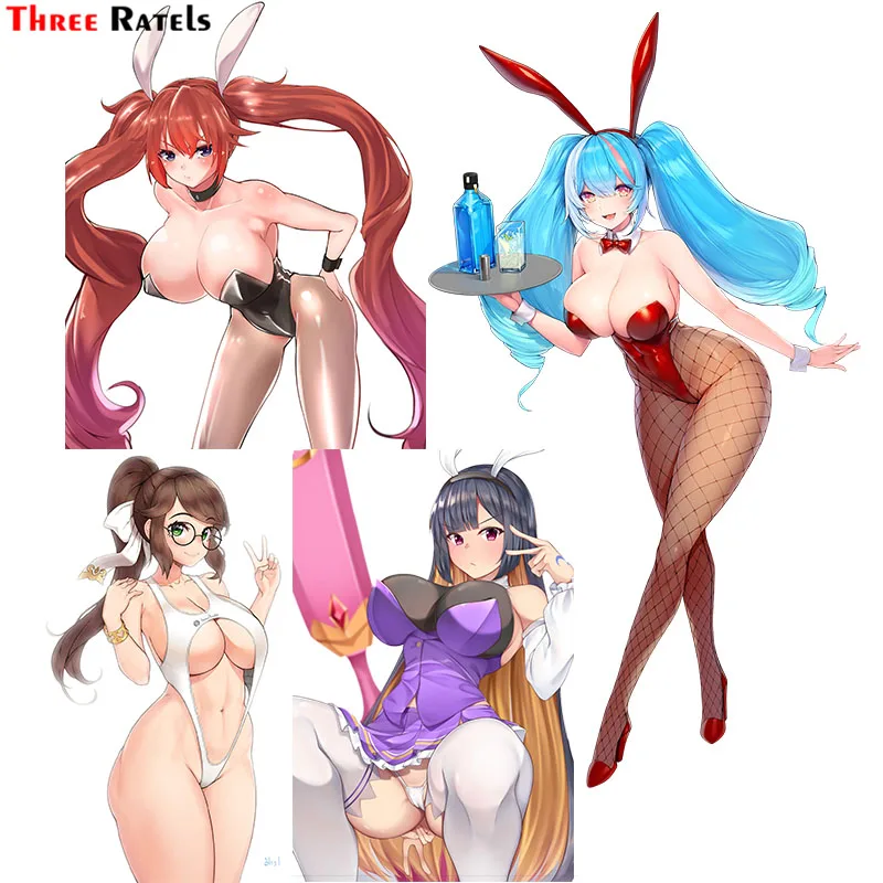 

Three Ratels F376 Sexy Animal Ears Bunny Girl for Last Orign Car Sticker Laptop Motorcycles Auto Accessories Decoration Decals