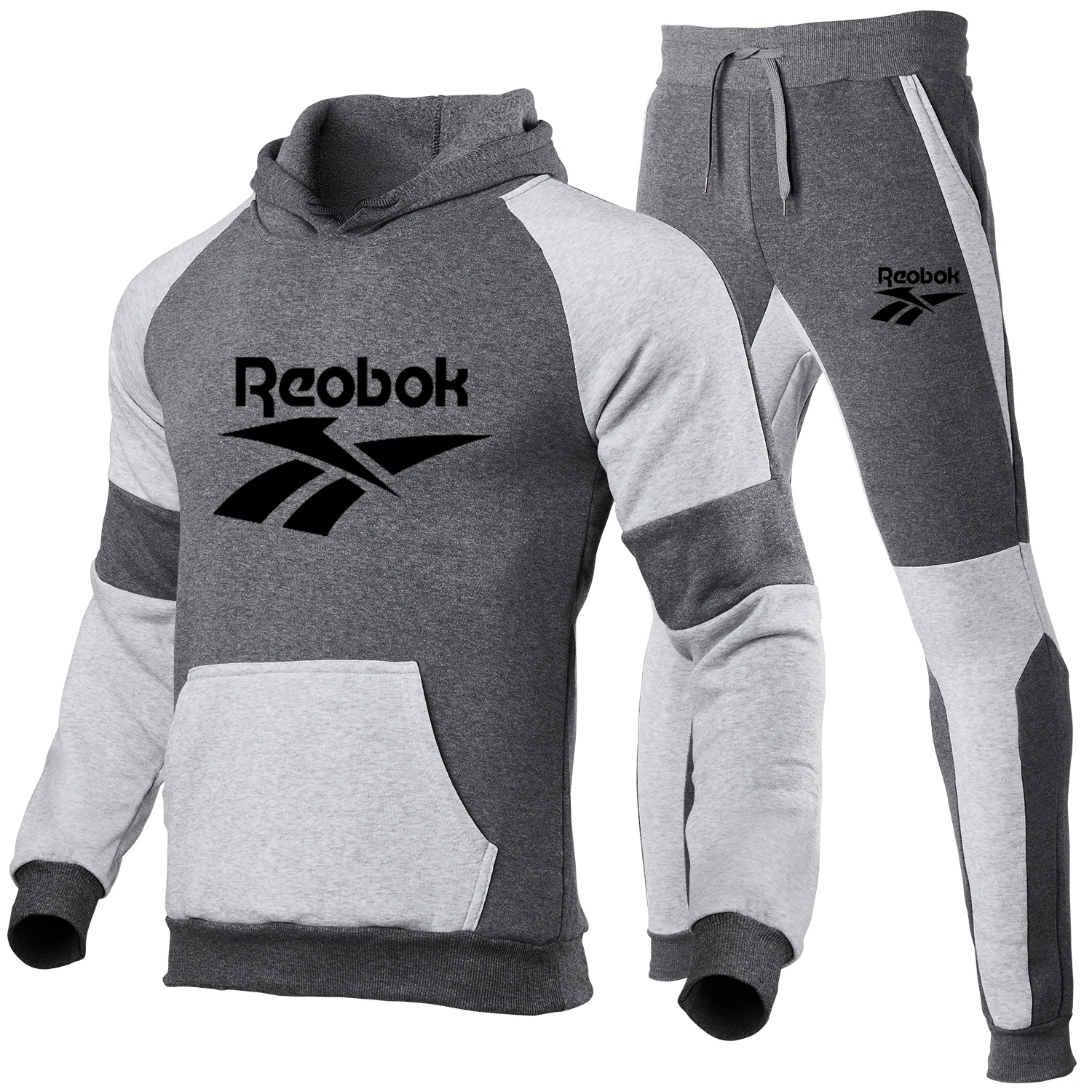 

2021 Casual Mannen Sets Trainingspak Casual Sportsuit Hoodies Sportkleding Capuchon + Broek Trui Tweedelige Set