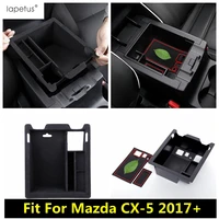 lapetus car central armrest storage box fit for mazda cx 5 2017 2022 tray holder case pallet container organizer accessories