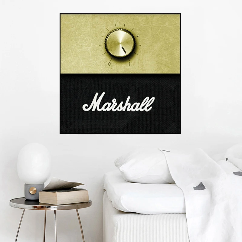 RELIABLI усилитель Marshall регулятор громкости музыкальный плакат холст печать настенные художественные картины для гостиной декоративные картины Unframe