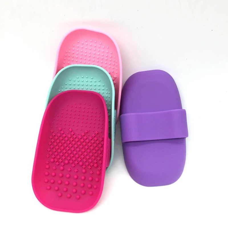 Силиконовая щетка для очистки косметики мытья макияжа чистки геля основы