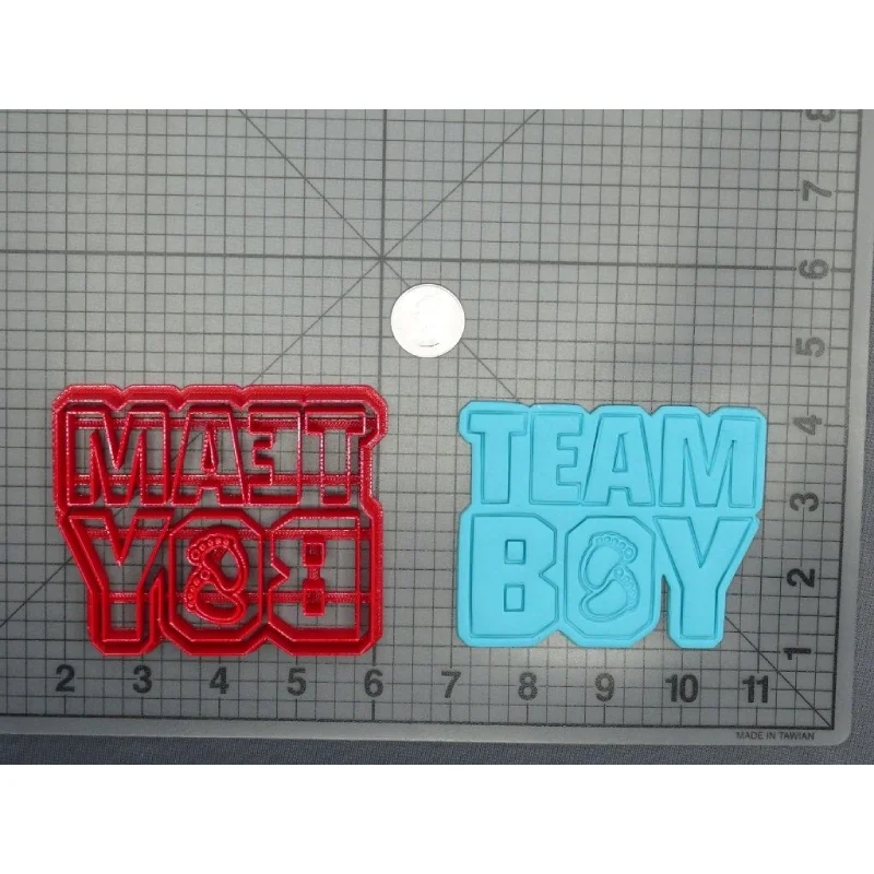 Boy Onesie Its a Girl Fondant Cookie Stamp Embosser 3D Printed Food Grade Custom Made | Дом и сад