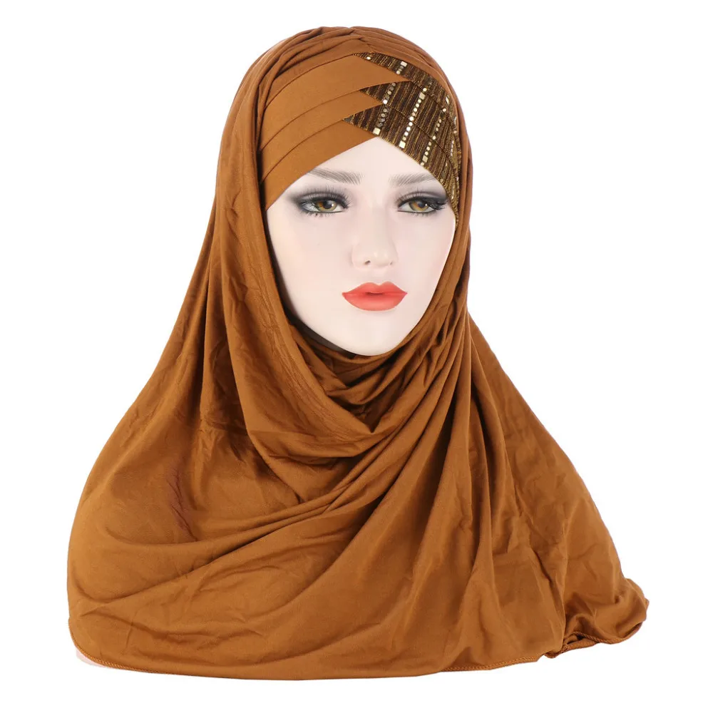 

Women Solid Color Muslim Hijabs Wrap High Quality Milk Slik Hijab Scarf Malaysian Women's Scarves Hijabs Long Shawl Shawls