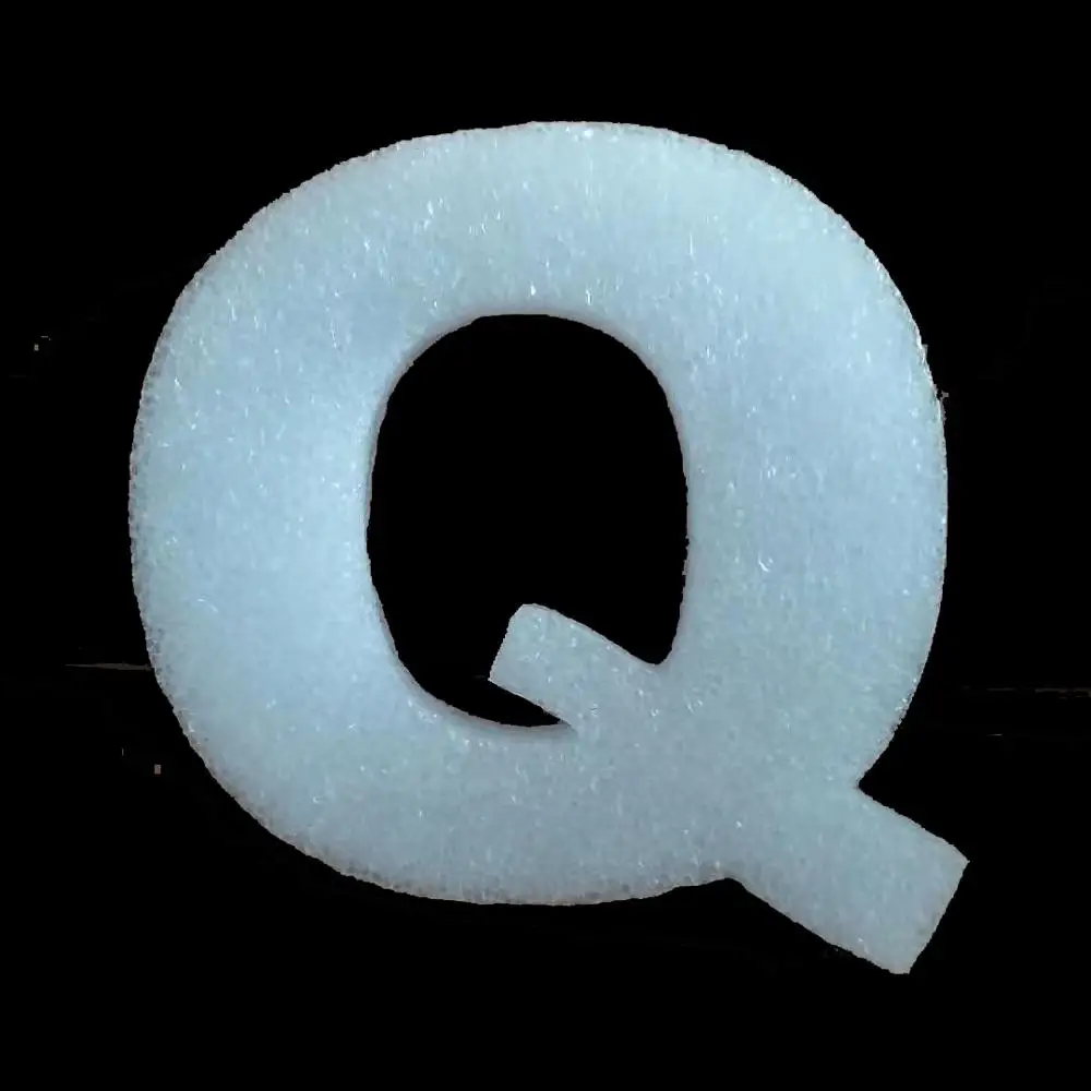 WHITE Q Креативные 30 см большие пенопластовые буквы слова DIY белая губка A-Z 26 слов Искусство ремесло ювелирные изделия дисплей инструмент Алфавит имя письмо комбайн - Цвет: WHITE Q