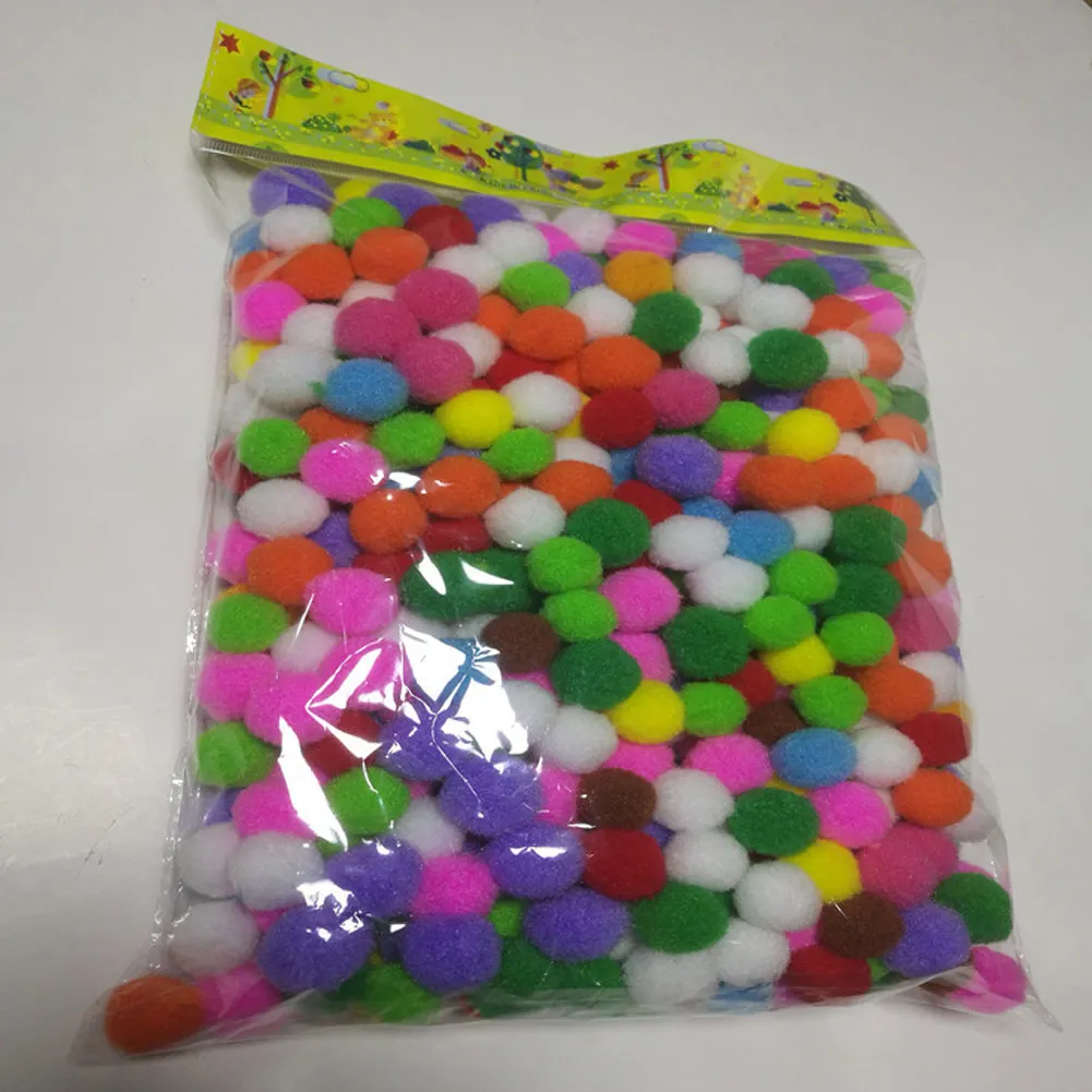 300 шт./упак. разноцветные помпоны шарики Помпоны для хобби инновационное ремесло