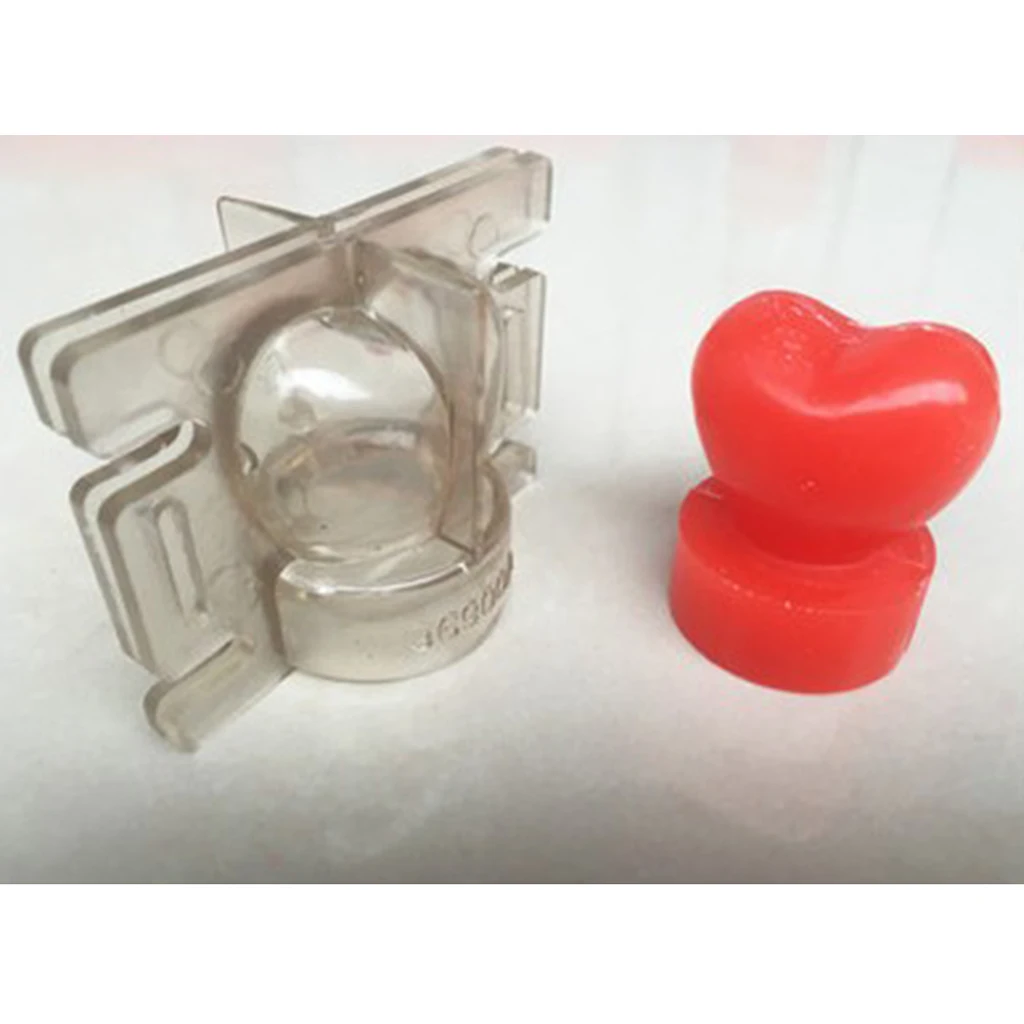 3D форма для изготовления свечей в форме сердца с основанием силиконовая мыла