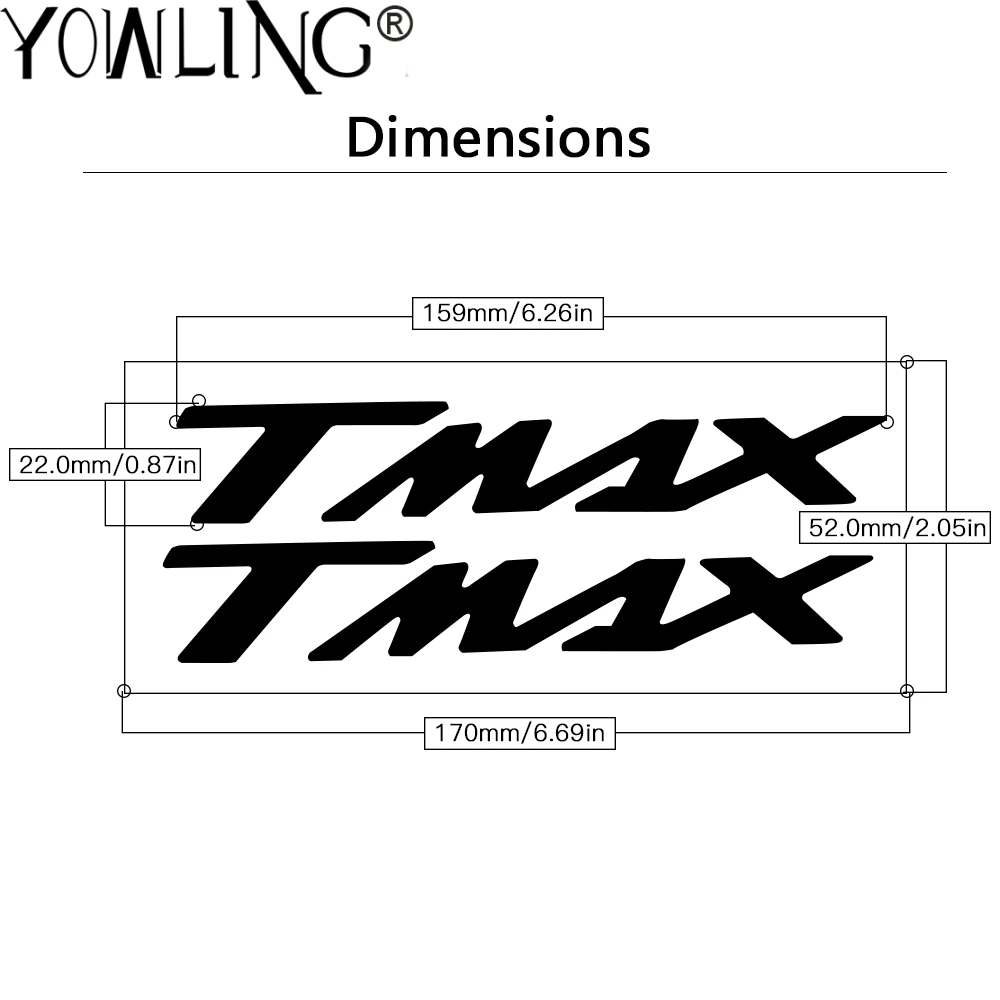 Наклейки TMAX на заднее сиденье мотоцикла наклейки аппликация эмблема значок 3D