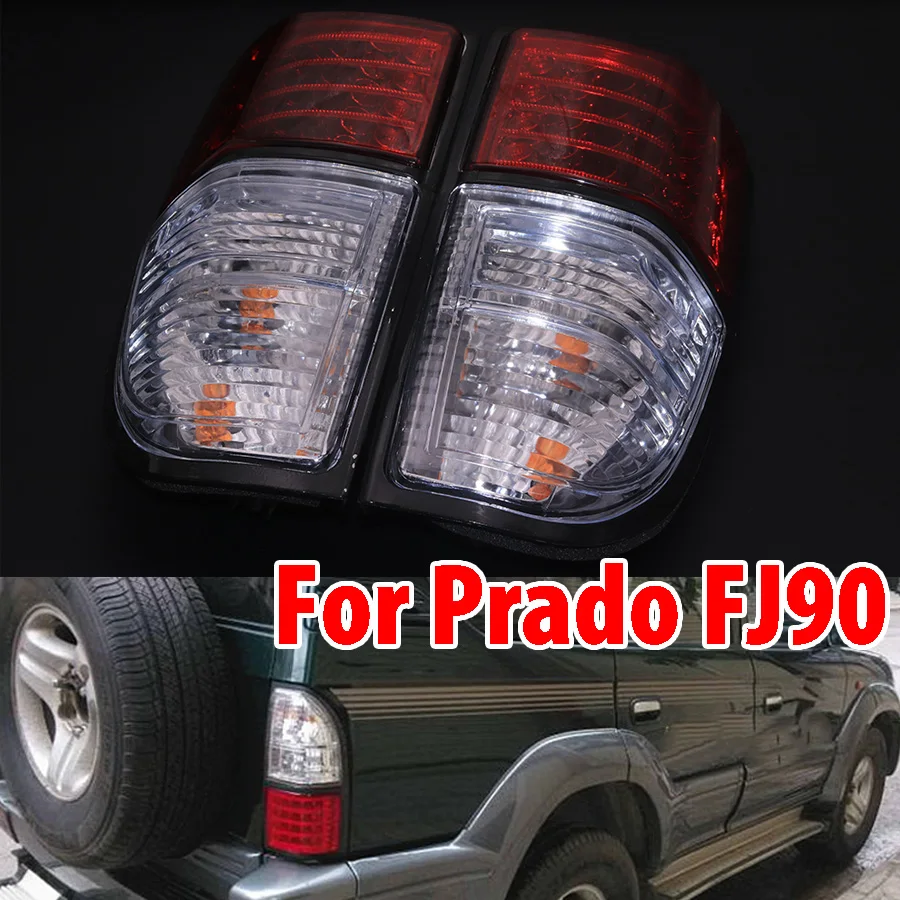 JEAZEA автомобильные задние стоп-сигналы и бампер отражатель задний стоп-сигнал для Land Cruiser Prado 3400 2700 FJ90 LC90 FJ95 1997-2002